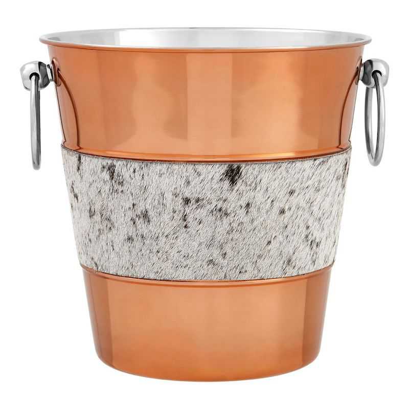 Champagne Copper and Cowhide Ice Bucket Tableware  £37.00 Store UK, US, EU, AE,BE,CA,DK,FR,DE,IE,IT,MT,NL,NO,ES,SEChampagne C...