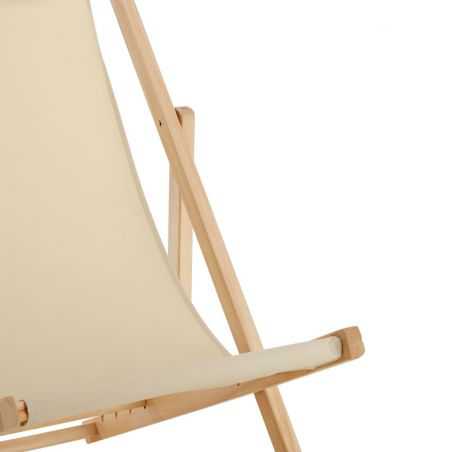 Traditional Cream Seaside Deck Chair Garden  £95.00 Store UK, US, EU, AE,BE,CA,DK,FR,DE,IE,IT,MT,NL,NO,ES,SE