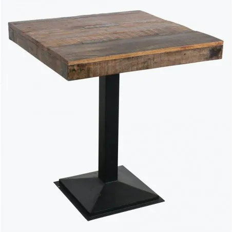 Reclaimed Factory Bar Table Smithers Dining Room £650.00 Bar FSC Certified Wood Iron product_features