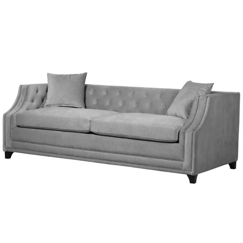 Luna Grey Velvet Sofa Bed Designer Furniture Smithers of Stamford £2,999.00 Store UK, US, EU, AE,BE,CA,DK,FR,DE,IE,IT,MT,NL,N...