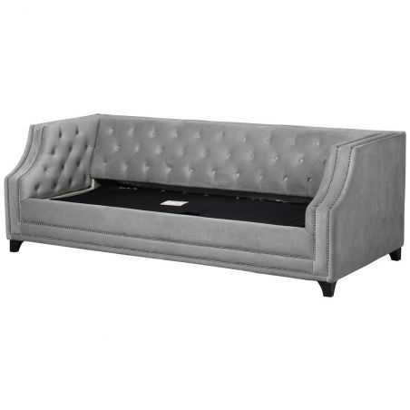 Luna Grey Velvet Sofa Bed Designer Furniture Smithers of Stamford £2,999.00 Store UK, US, EU, AE,BE,CA,DK,FR,DE,IE,IT,MT,NL,N...