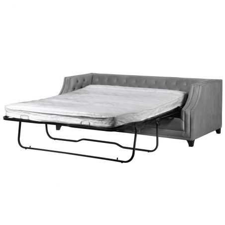 Luna Grey Velvet Sofa Bed Designer Furniture Smithers of Stamford £2,999.00 Store UK, US, EU, AE,BE,CA,DK,FR,DE,IE,IT,MT,NL,N...