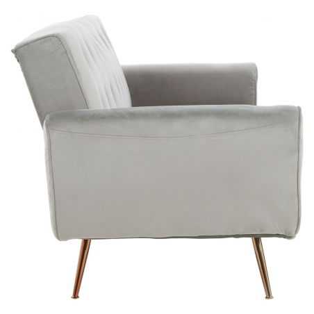 Hatton Grey Velvet Sofa Bed Designer Furniture Smithers of Stamford £637.00 Store UK, US, EU, AE,BE,CA,DK,FR,DE,IE,IT,MT,NL,N...