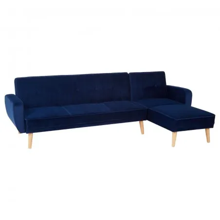 Azure Blue Velvet Corner Sofa Bed Smithers Designer Furniture £957.00 Office product_features