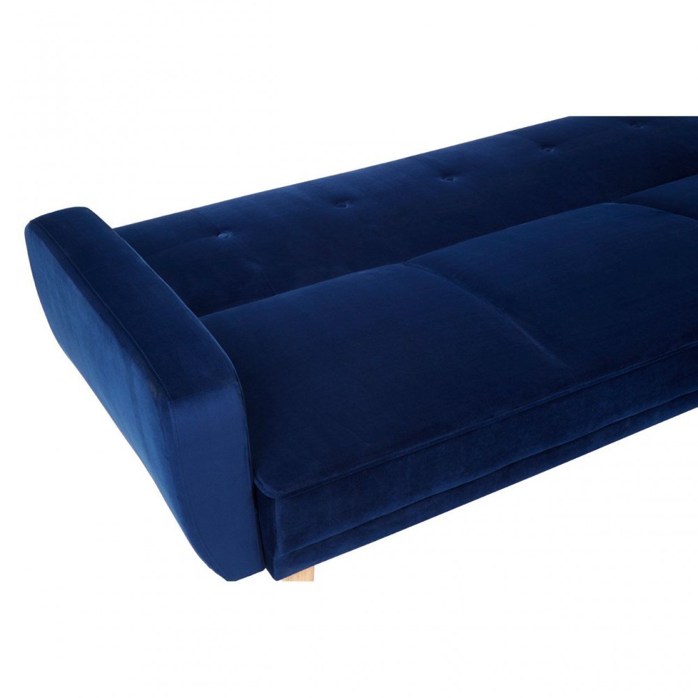Azure Blue Velvet Corner Sofa Bed Smithers Designer Furniture £957.00 Office product_features