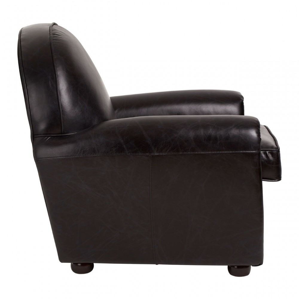 Victor Black Leather Armchair Smithers Sofas and Armchairs £1,850.00 Entrance Hall Willow product_features