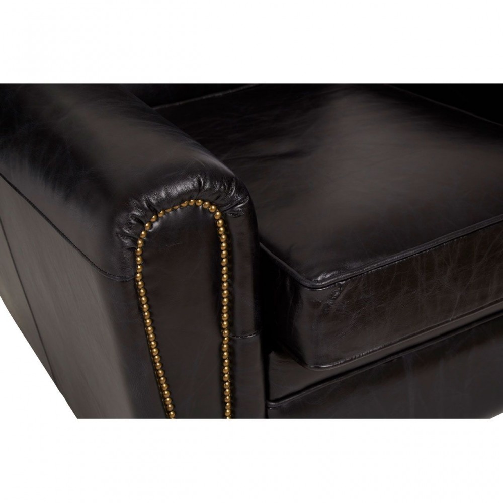 Victor Black Leather Armchair Smithers Sofas and Armchairs £1,850.00 Entrance Hall Willow product_features