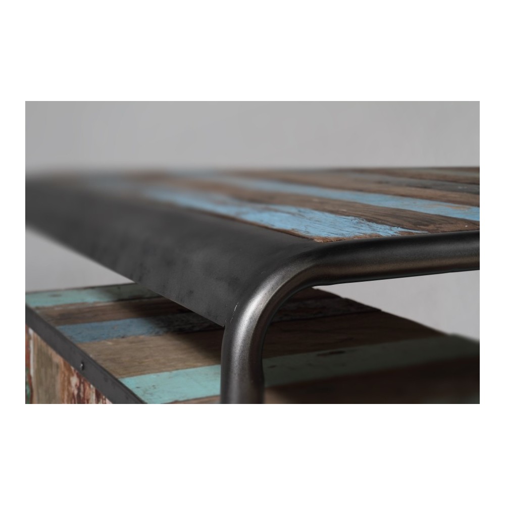 Reclaimed Wood Computer Desk Smithers Office £1,069.00 Office Reclaimed Boat Wood Recycled Steel product_features