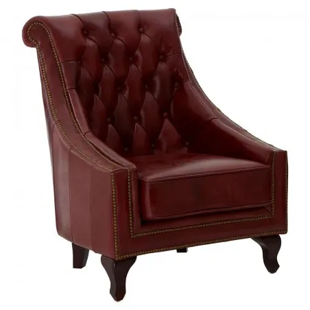 Galante II Red Leather Armchair Smithers Sofas and Armchairs &pound;1,788.00 Eucalyptus product_features