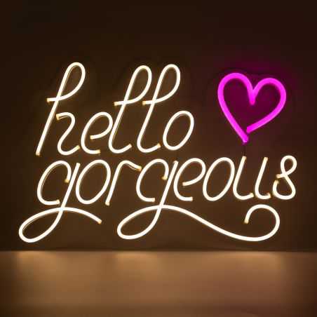 Hello Gorgeous Neon Sign Lighting  £199.00 Store UK, US, EU, AE,BE,CA,DK,FR,DE,IE,IT,MT,NL,NO,ES,SEHello Gorgeous Neon Sign  ...