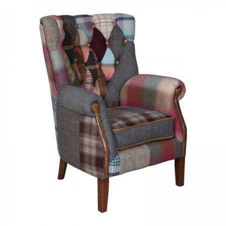 Patchwork Armchair Sofas and Armchairs Smithers of Stamford £990.00 Store UK, US, EU, AE,BE,CA,DK,FR,DE,IE,IT,MT,NL,NO,ES,SE