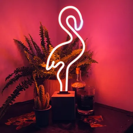 Pink Flamingo Neon Light &ndash; Sale Bedside Lamp for Girls&rsquo; Bedroom Smithers Lighting &pound;98.00 product_features