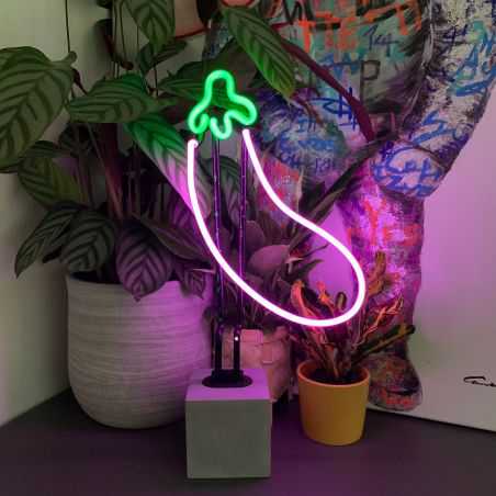 Eggplant Neon Lamp Gifts Seletti £74.00 Store UK, US, EU, AE,BE,CA,DK,FR,DE,IE,IT,MT,NL,NO,ES,SEEggplant Neon Lamp  £61.67 £5...