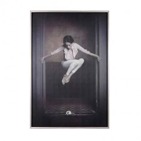 Lady Jumping Over a Mouse Framed Art Poster  Wall Art £156.00      product_features