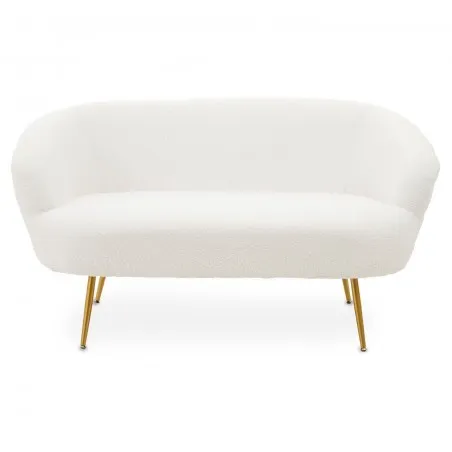 Teddy Sofa &ndash; Fluffy White 2 Seater in Teddy Fabric Smithers Sofas and Armchairs &pound;769.00 Living Room product_features