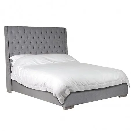 R&eacute;my Grey Linen King Size Bed Smithers Bedroom &pound;1,829.00 Bedroom Birch product_features
