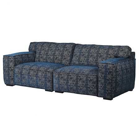 Blue Herringbone Sectional Sofa Sofas and Armchairs Smithers of Stamford £2,544.00 Store UK, US, EU, AE,BE,CA,DK,FR,DE,IE,IT,...