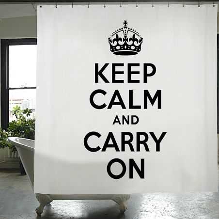 Shower Curtain Keep Calm and Carry on Bathroom  £29.00 Store UK, US, EU, AE,BE,CA,DK,FR,DE,IE,IT,MT,NL,NO,ES,SE