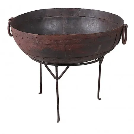 Kadai Indian Fire Bowl 60cm Antique Furniture £250.00 Iron product_features