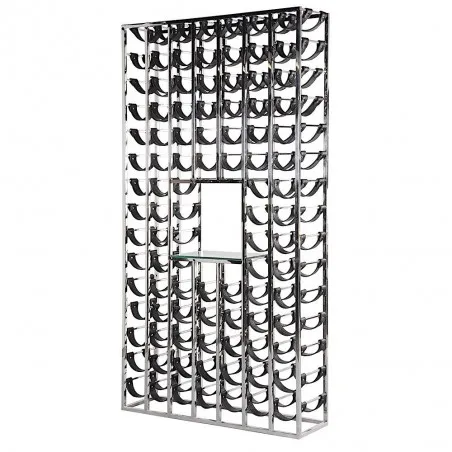 Vintage| Retro Chrome Wine Rack Smithers Home Bars &pound;1,604.00 Bar Mango Wood Iron product_features