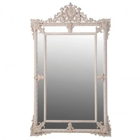 Cream White Classic Ornate Mirror Smithers Archives £780.00 Paulownia product_features