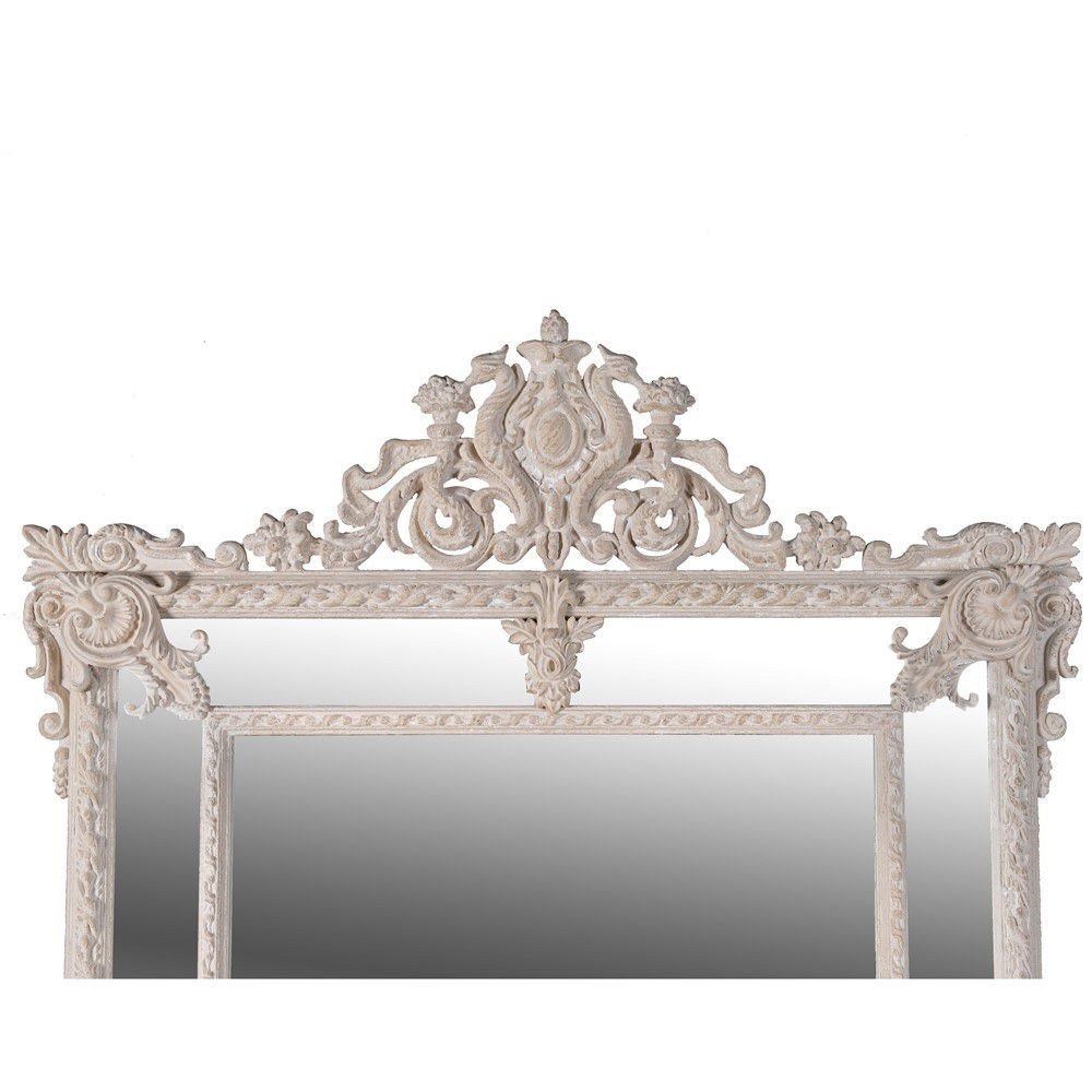 Cream White Classic Ornate Mirror Smithers Archives £780.00 Paulownia product_features