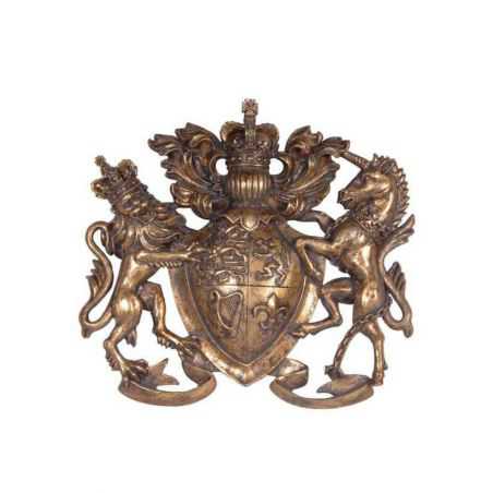 Brass Coat Of Arms Wall Plaque Wall Art Smithers of Stamford £45.00 Store UK, US, EU, AE,BE,CA,DK,FR,DE,IE,IT,MT,NL,NO,ES,SE