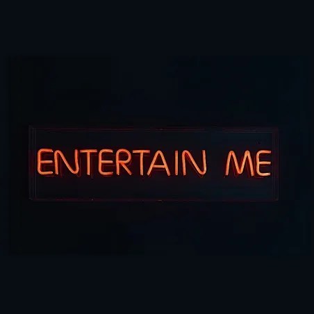 Entertain Me Neon Sign Your Custom Neon Sign & Neon Signs | Handmade in London by Smithers &pound;220.00 product_features