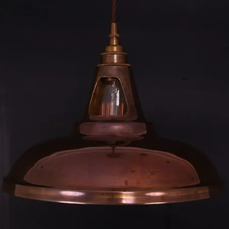 Brass Fisherman Pendant Light Smithers Pendant Lighting £320.00 All Rooms Spun Brass product_features