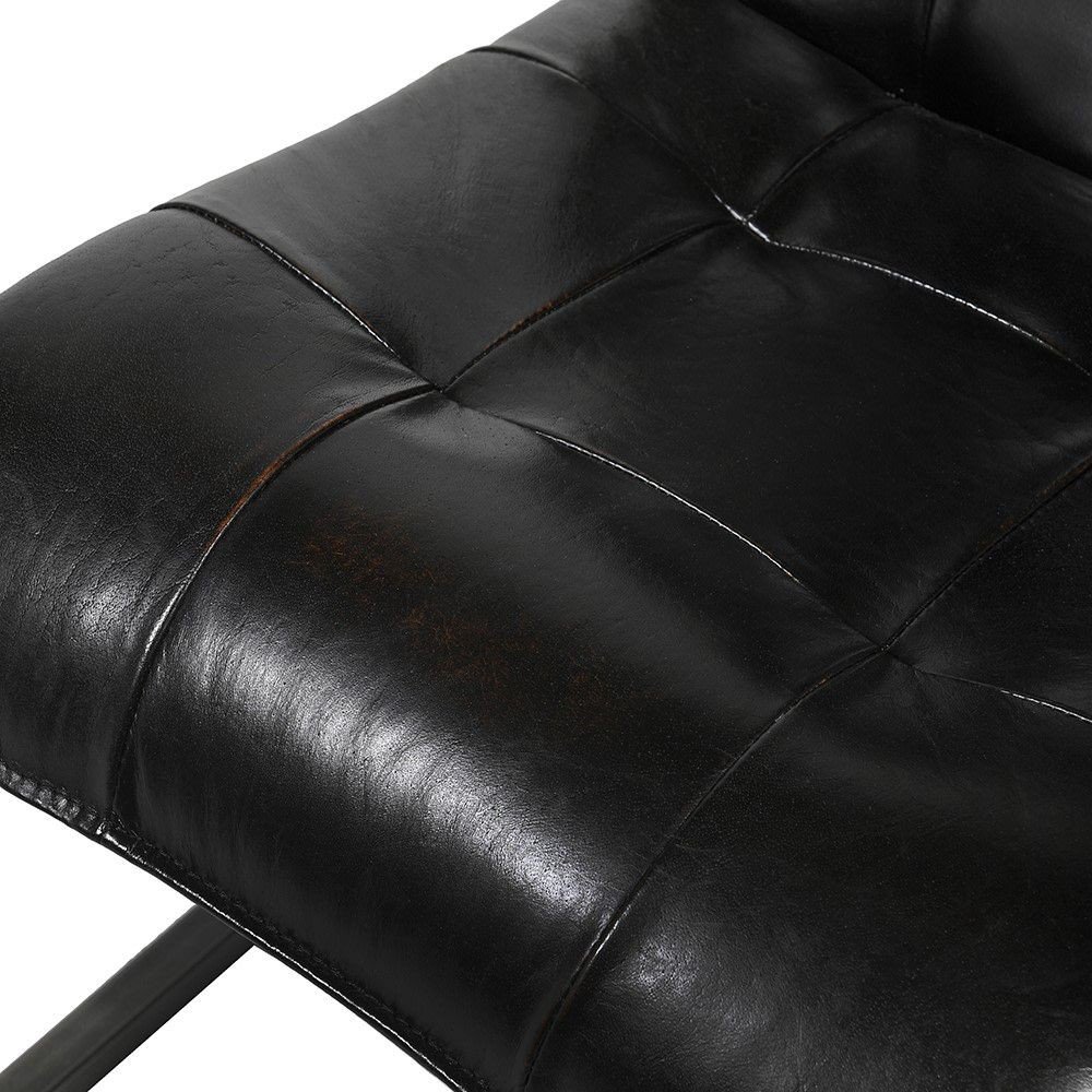 Black Leather Dining Chairs Smithers Industrial Furniture £413.00 Kitchen Diner Iron product_features