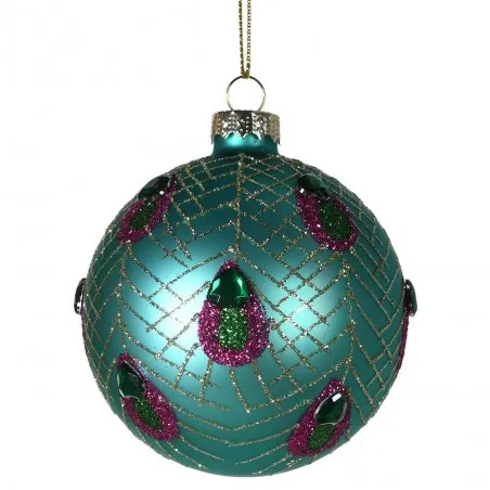 Glitter Peacock Bauble Baubles &pound;3.00 product_features