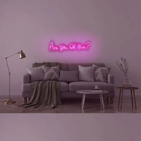 Are You Ok Hun? Pink Neon Sign Locomocean Your Custom Neon Sign & Neon Signs | Handmade in London by Smithers £182.00      pr...