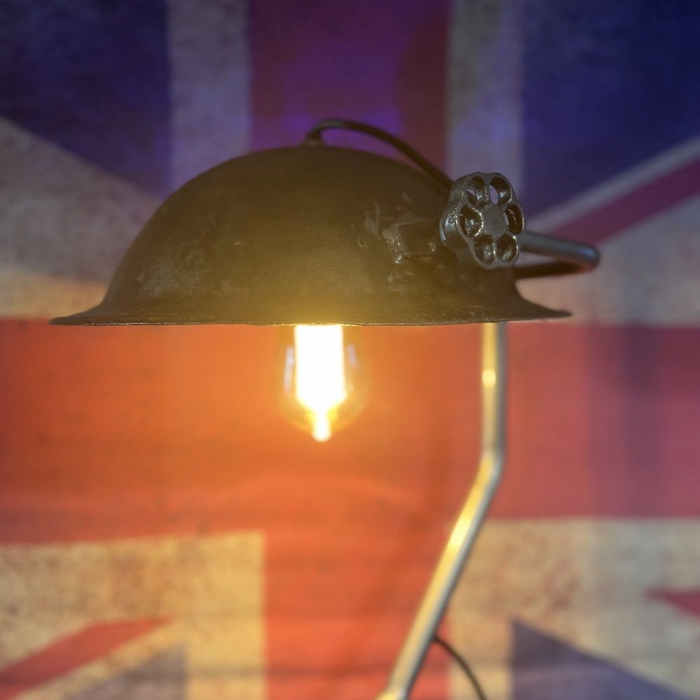 Soldier Helmet Lamp – Unique Gift Idea for Military Leaving Present or Army Office Decor  Lighting £250.00      product_features