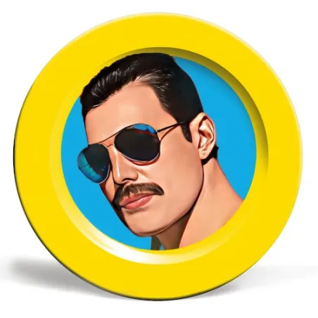 Freddie Mercury Art Plate  Gifts £30.00      product_features