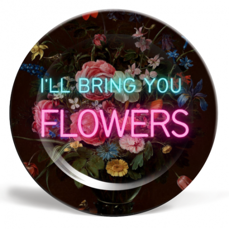 I'LL Bring You Flowers Art Plate Tableware £29.00 Store UK, US, EU, AE,BE,CA,DK,FR,DE,IE,IT,MT,NL,NO,ES,SEI'LL Bring You Flo...