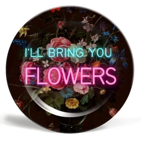 I'LL Bring You Flowers Art Plate  Tableware £27.00      product_features