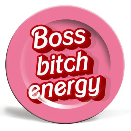 Boss Bitch Energy Art Plate  Gifts £27.00      product_features