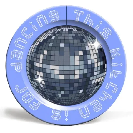 This kitchen is For Dancing Disco Art Plate Gifts &pound;27.00 product_features
