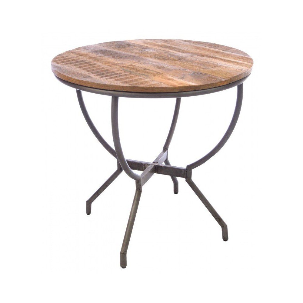 Industrial Tolix Style Dining Table & Chairs Smithers Man Cave Furniture & Decor £732.00 Dining Room Mango Wood Steel product...