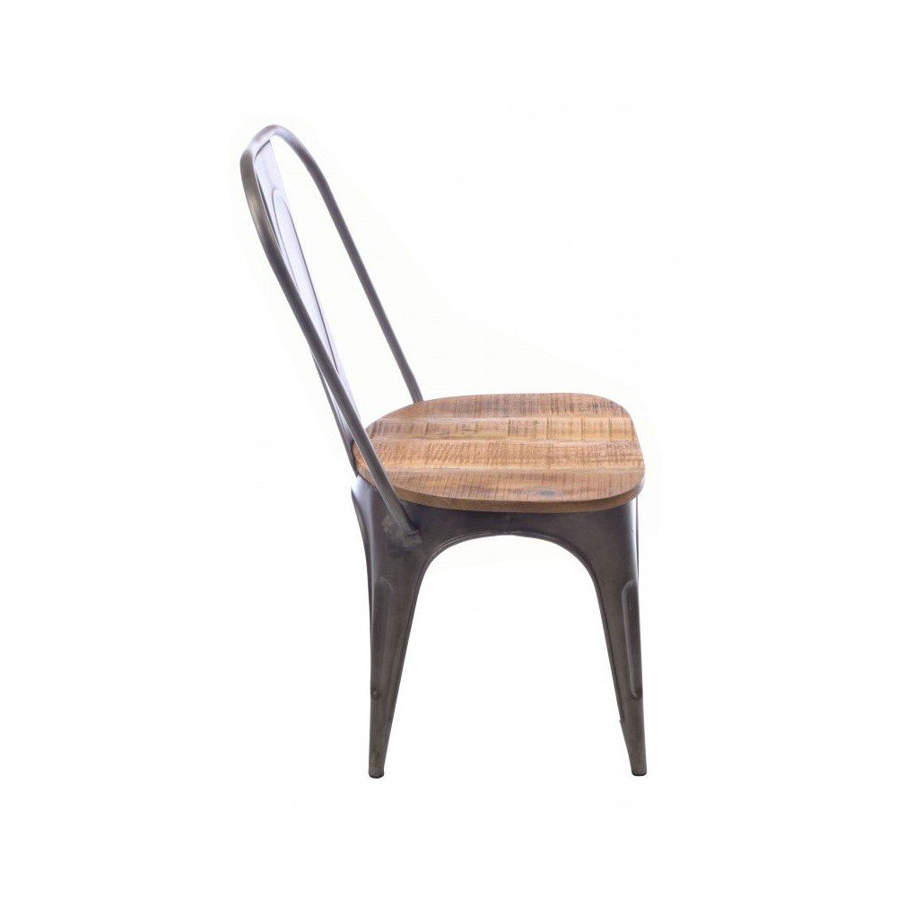 Industrial Tolix Style Dining Table & Chairs Smithers Man Cave Furniture & Decor £732.00 Dining Room Mango Wood Steel product...