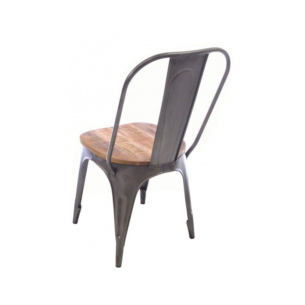 Industrial Tolix Style Dining Table & Chairs Smithers Man Cave Furniture & Decor £732.00 Dining Room Mango Wood Steel product...