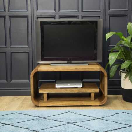 Stockholm Natural Curved TV Unit & Coffee Table Designer Furniture Smithers of Stamford £550.00 Store UK, US, EU, AE,BE,CA,DK...
