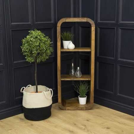 Stockholm Natural Curved Shelf Unit Designer Furniture Smithers of Stamford £550.00 Store UK, US, EU, AE,BE,CA,DK,FR,DE,IE,IT...