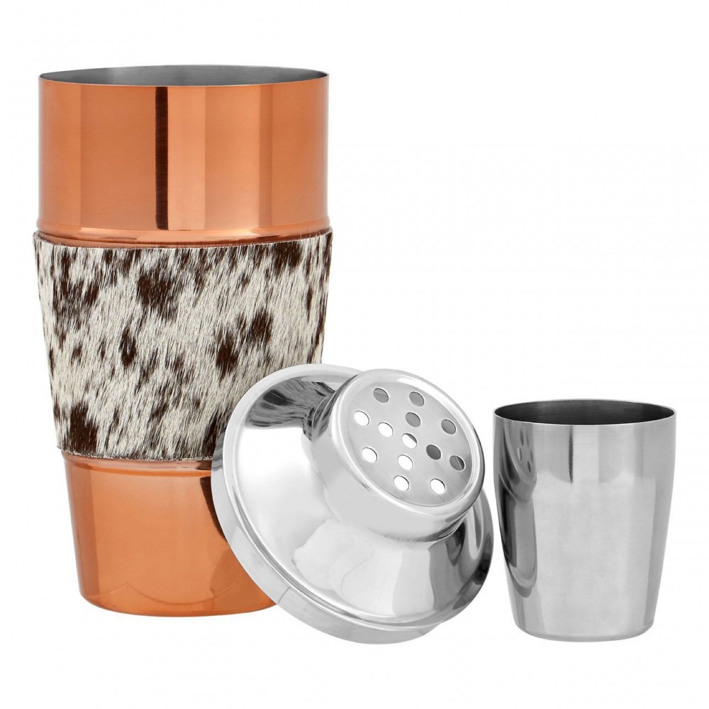 Cocktail Shaker Copper and Cowhide Tableware £22.00 product_features