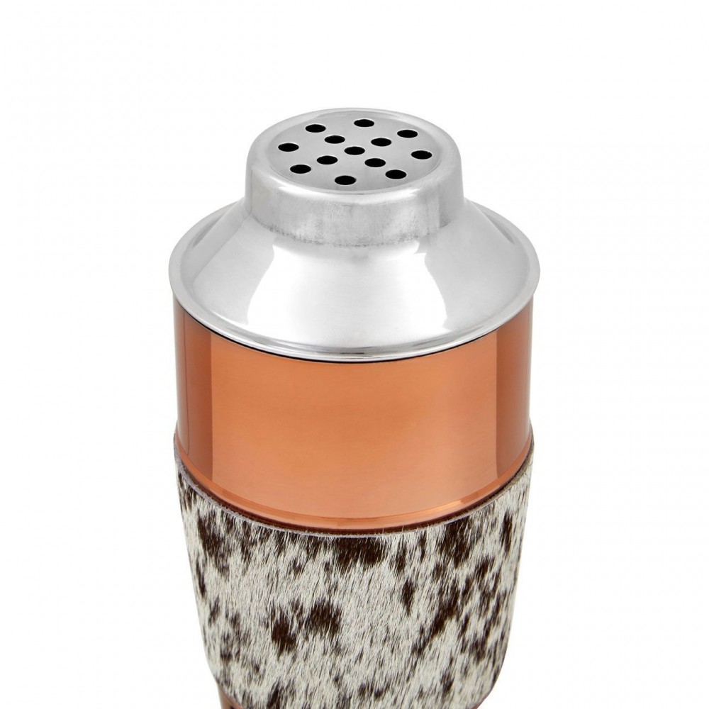Cocktail Shaker Copper and Cowhide Tableware £22.00 product_features