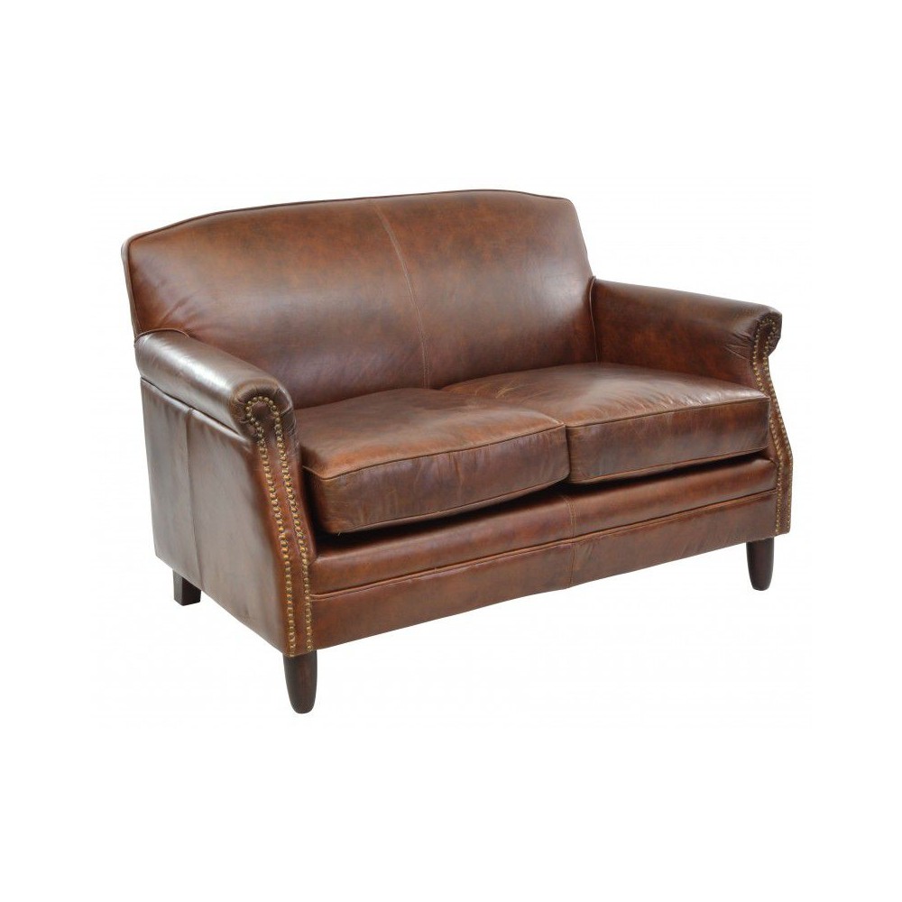Victor 2 Seater Tan Leather Sofa Smithers Sofas and Armchairs £1,513.00 Willow product_features