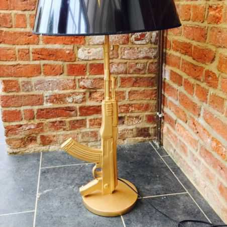 Gold gun Floor Lamp Smithers Archives Smithers of Stamford £243.75 Store UK, US, EU, AE,BE,CA,DK,FR,DE,IE,IT,MT,NL,NO,ES,SE