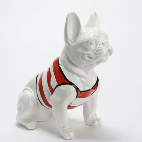 Life Size French Bulldog Ornament – Red Striped Garden Statue Smithers Retro Ornaments £250.00      product_features