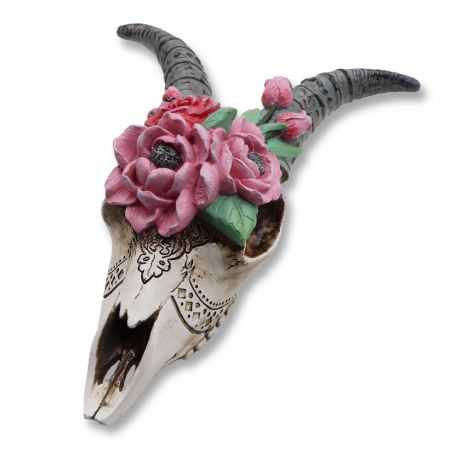 Goat Skull Head With Flowers Retro Ornaments Smithers of Stamford £20.00 Store UK, US, EU, AE,BE,CA,DK,FR,DE,IE,IT,MT,NL,NO,E...