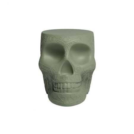 Qeeboo Mexico Skull and Side Table Balsam Green Side Tables & Coffee Tables £240.00 Store UK, US, EU, AE,BE,CA,DK,FR,DE,IE,I...